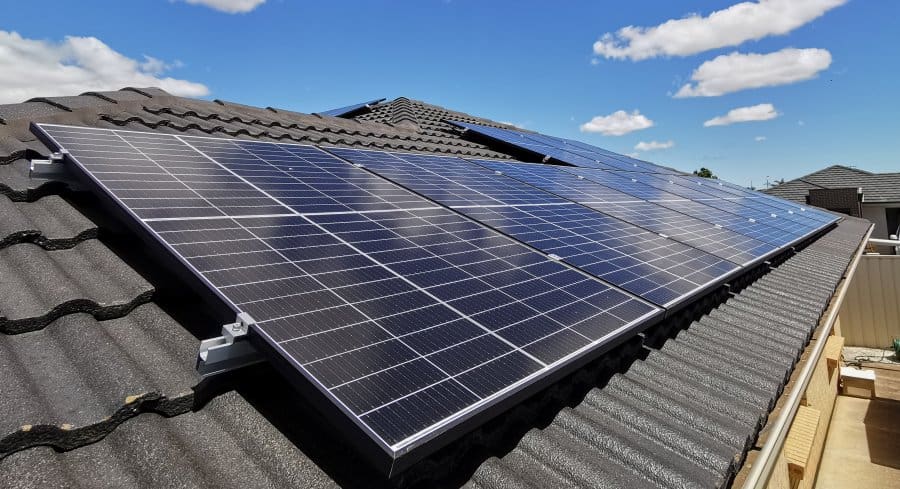 trina panels on roof